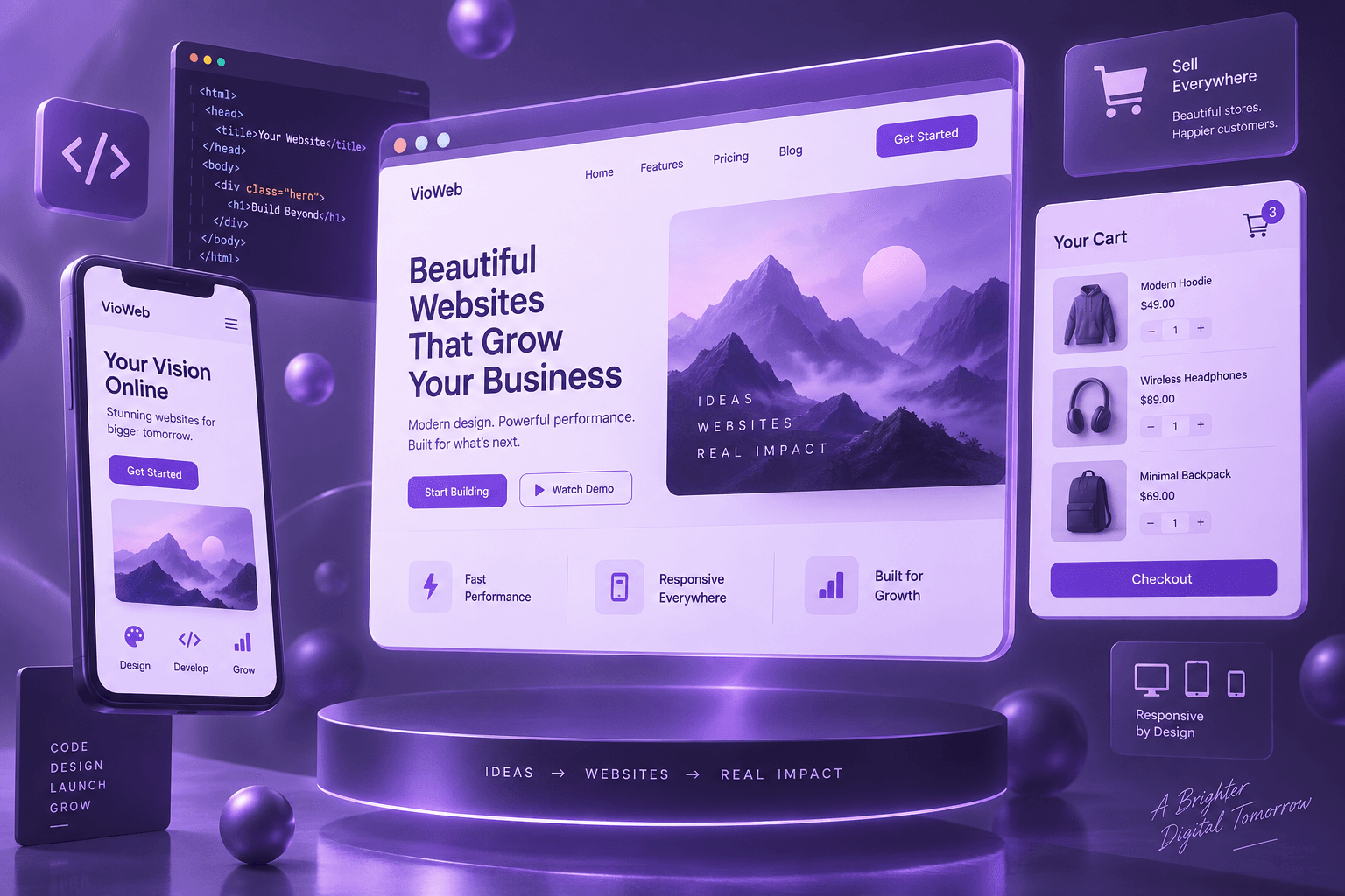 What makes a modern business website perform
